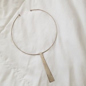 Sterling silver choker with charm